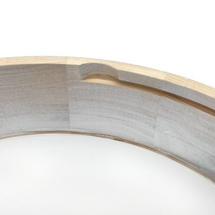 Brilagi - Kattovalaisin PINO 2xE27/15W/230V mänty/hopeanvärinen halkaisija 37,5 cm