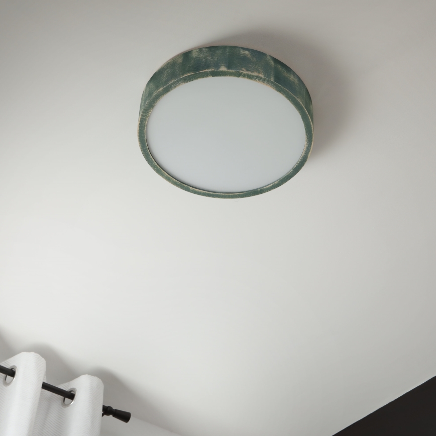 Brilagi - Kattovalaisin PINO 2xE27/15W/230V mänty/vihreä, halkaisija 37,5 cm