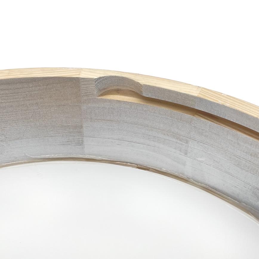 Brilagi - Kattovalaisin PINO 3xE27/15W/230V mänty/hopea, halkaisija 47,5 cm