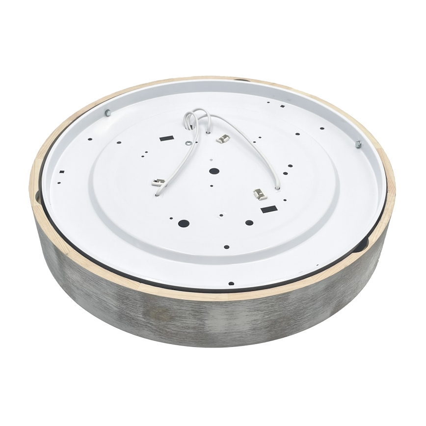 Brilagi - Kattovalaisin PINO 3xE27/15W/230V mänty/hopea, halkaisija 47,5 cm