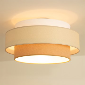 Brilagi - Kattovalaisin RESNA 1xE27/60W/230V halkaisija 40 cm kerma/beige