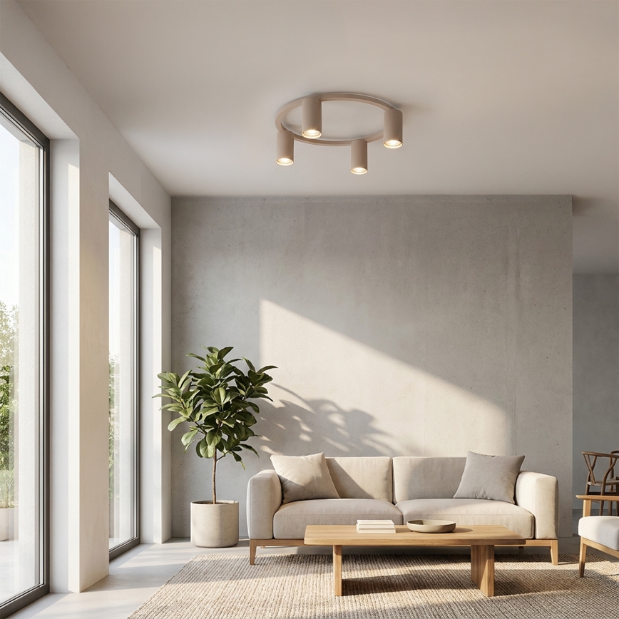 Brilagi - Kattovalaisin SELE 4xGU10/30W/230V beige