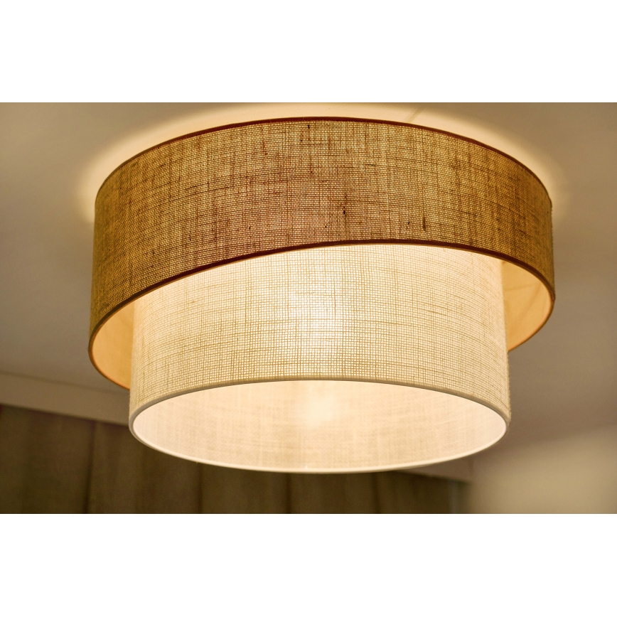 Brilagi - Kattovalaisin SHINE 1xE27/15W/230V Ø 50 cm beige/kerma