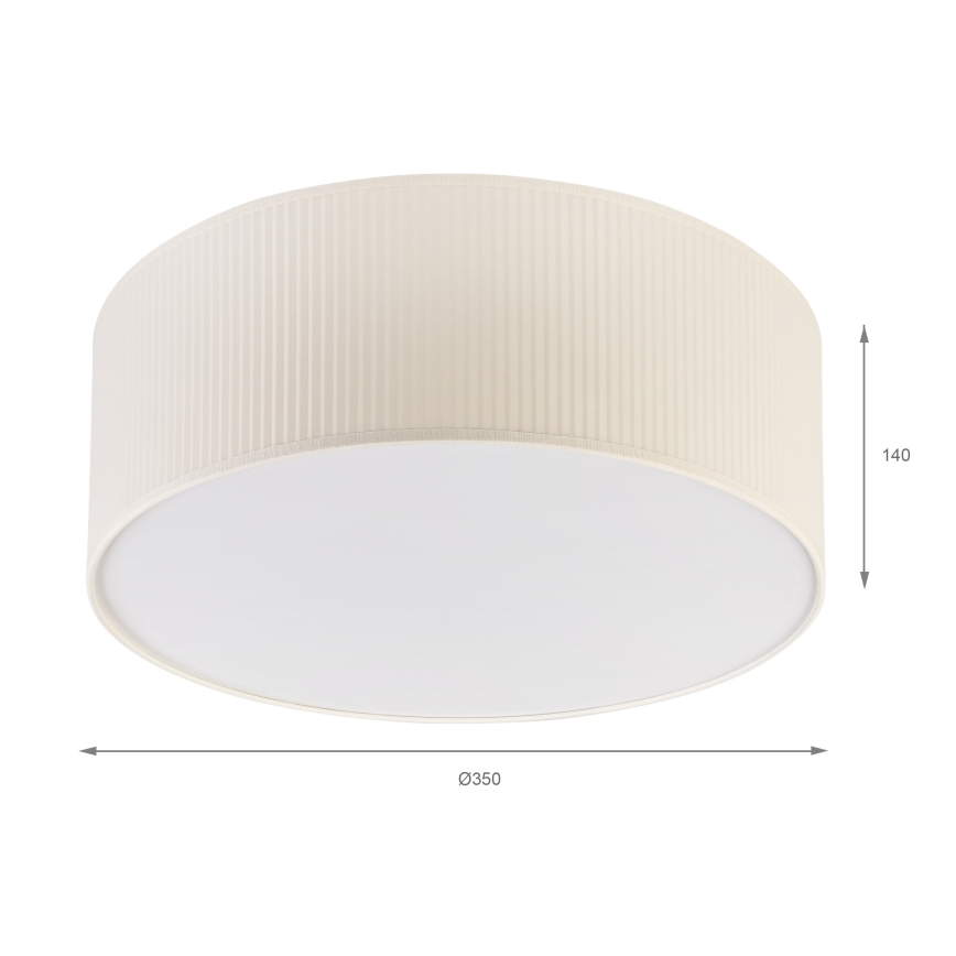 BRILAGI - Kattovalaisin SIRIJA MODERN 2xE27/60W/230V halkaisija 35 cm kermanvärinen