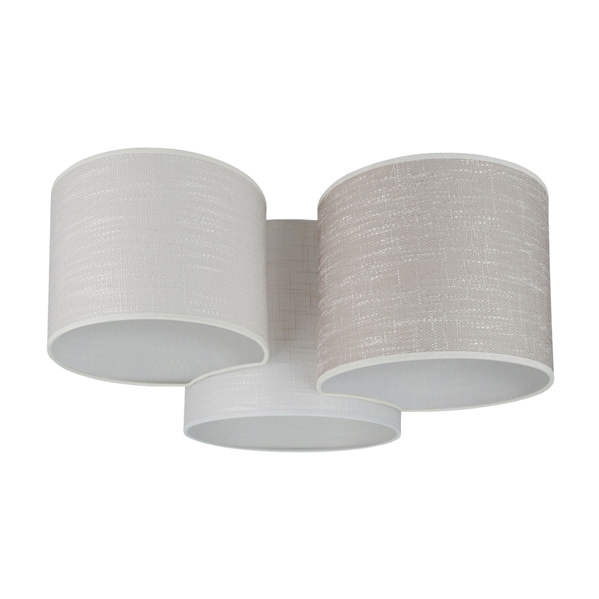 Brilagi - Kattovalaisin SNAKE 3xE27/15W/230V 50x57 cm harmaa/kerma