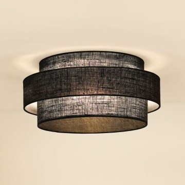 Brilagi - Kattovalaisin SPACE YUTE LED/12W/230V Ø 50 cm 3000K/4000K/6400K musta