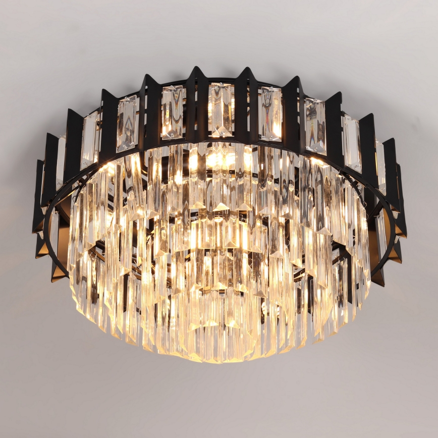 Brilagi - Kattovalaisin SPECTRA 5xE14/40W/230V halkaisija 48 cm musta