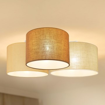 Brilagi - Kattovalaisin SPIDER 3xE27/15W/230V 60x70 cm beige/kerma