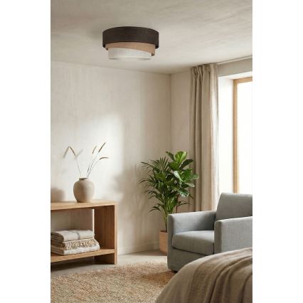 Brilagi - Kattovalaisin TRIO 1xE27/60W/230V, halkaisija 40 cm, ruskea/beige/valkoinen