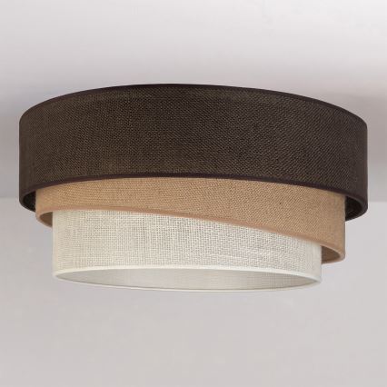 Brilagi - Kattovalaisin TRIO 1xE27/60W/230V, halkaisija 40 cm, ruskea/beige/valkoinen