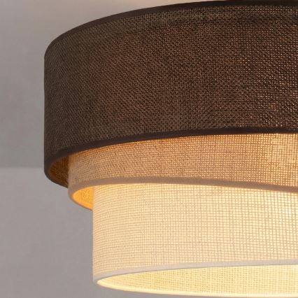 Brilagi - Kattovalaisin TRIO 1xE27/60W/230V, halkaisija 40 cm, ruskea/beige/valkoinen