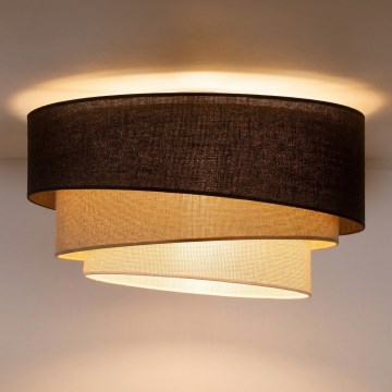 Brilagi - Kattovalaisin TRIO 3xE27/60W/230V halkaisija 60 cm ruskea/beige/valkoinen