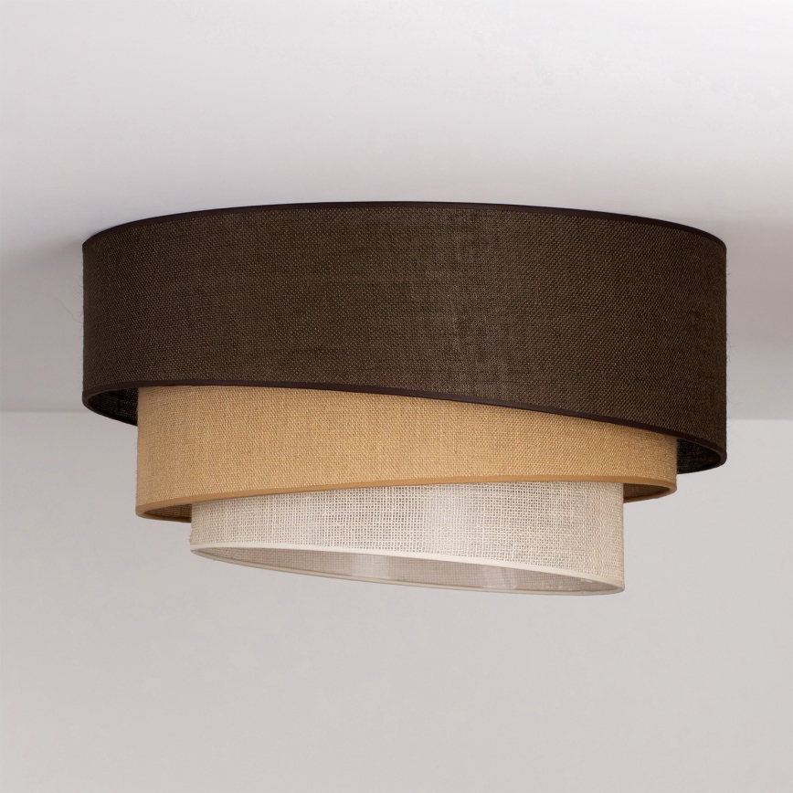 Brilagi - Kattovalaisin TRIO 3xE27/60W/230V halkaisija 60 cm ruskea/beige/valkoinen