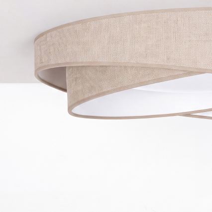 BRILAGI - Kattovalaisin VELVET TWIST LED/24W/230V 4000K halkaisija 55 cm beige