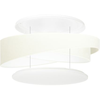 BRILAGI - Kattovalaisin VELVET TWIST LED/24W/230V 4000K halkaisija 55 cm beige