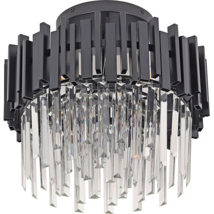 Brilagi - kattovalaisin VERVE 6xE14/40W/230V halkaisija 60 cm musta