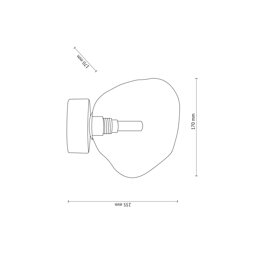 Brilagi - Kattovalaisin VULCANO 1xG9/8W/230V beige/savunvärinen beige