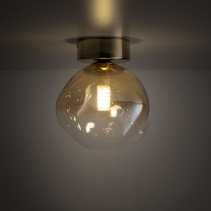 Brilagi - Kattovalaisin VULCANO 1xG9/8W/230V kultainen/savunvärinen beige