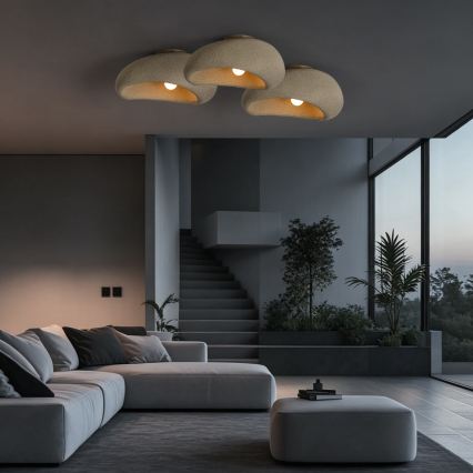 BRILAGI - Kattovalaisin WABI SABI 1xE27/60W/230V, halkaisija 50 cm, beige