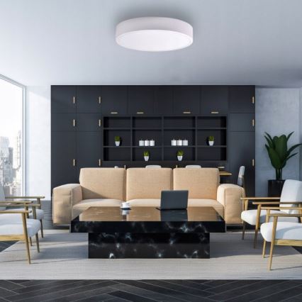 Brilagi - Kattovalo CLARE 5xE27/24W/230V halkaisija 60 cm valkoinen