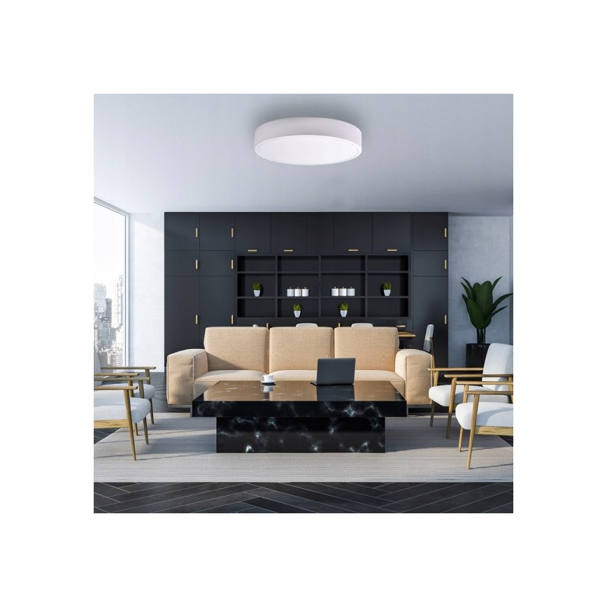 Brilagi - Kattovalo CLARE 6xE27/24W/230V halkaisija 80 cm valkoinen