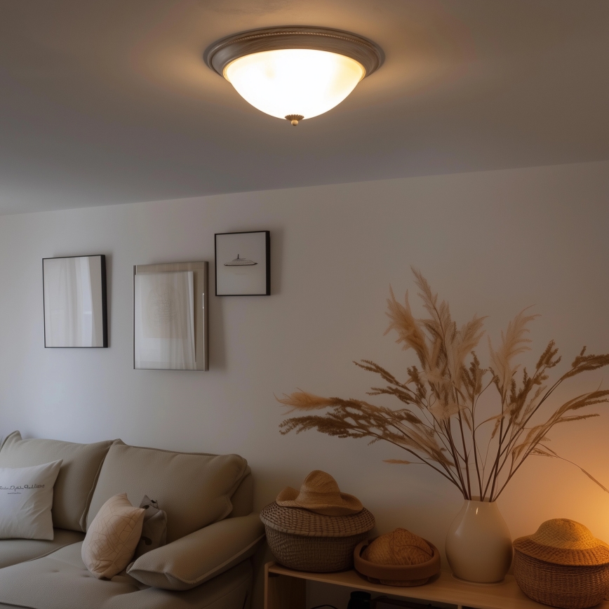 Brilagi - Kattovalo CLASSIC 3xE27/60W/230V kerma/patina