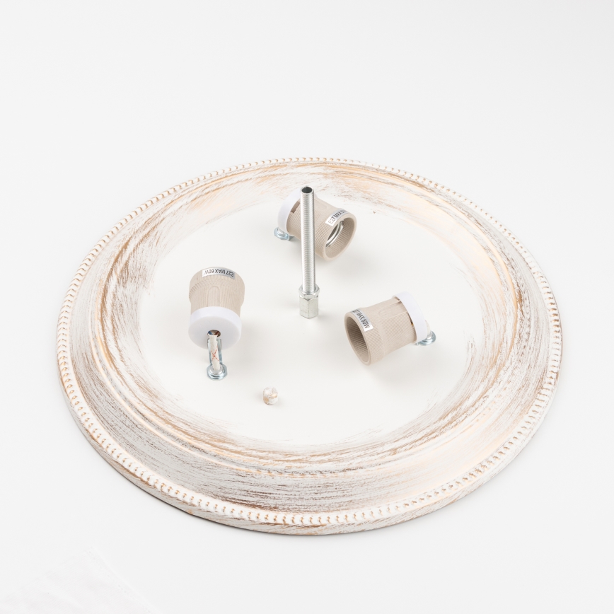 Brilagi - Kattovalo CLASSIC 3xE27/60W/230V kerma/patina