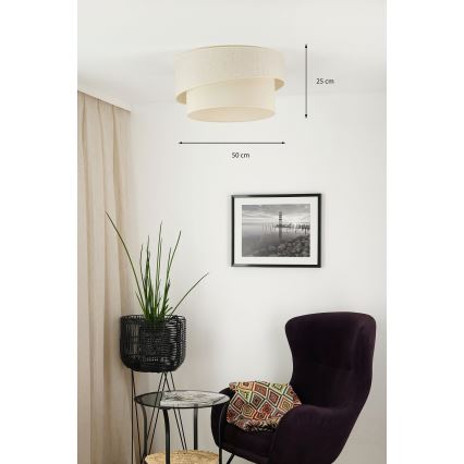 Brilagi - Kattovalo SHINE 1xE27/15W/230V halkaisija 50 cm kerma