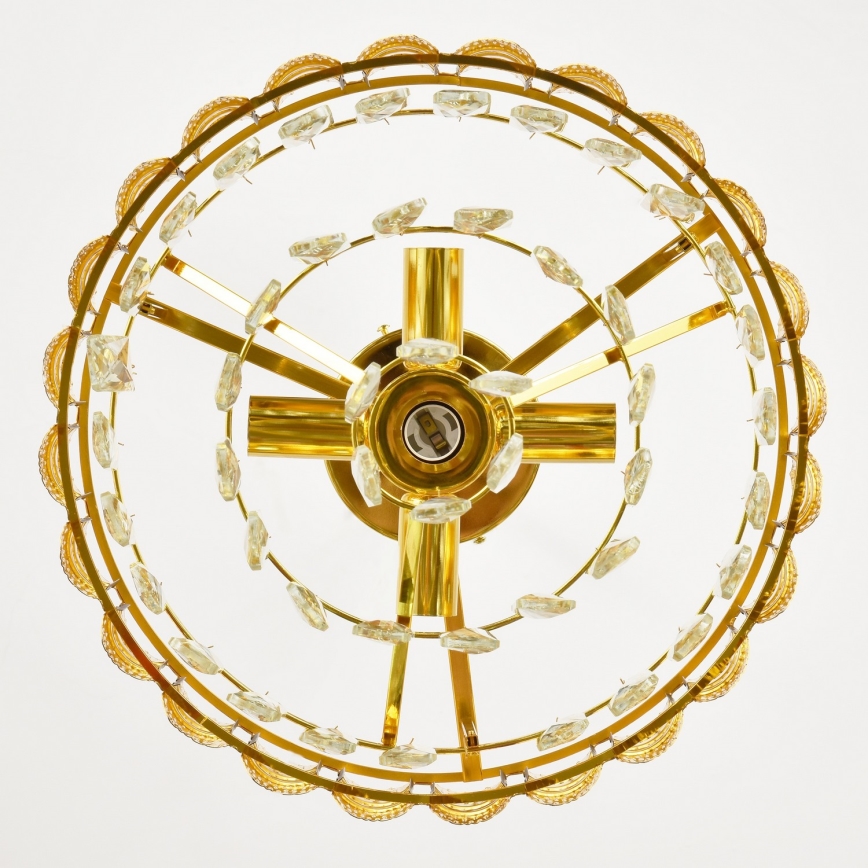 Brilagi - Ketjulla ripustettava kattokruunu CRISTAL 5xE14/40W/230V Ø 38 cm