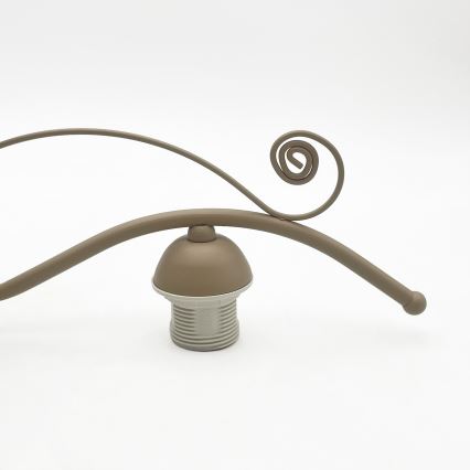 Brilagi - Ketjulla varustettu kattokruunu ANTICO MODERN 3xE27/60W/230V beige