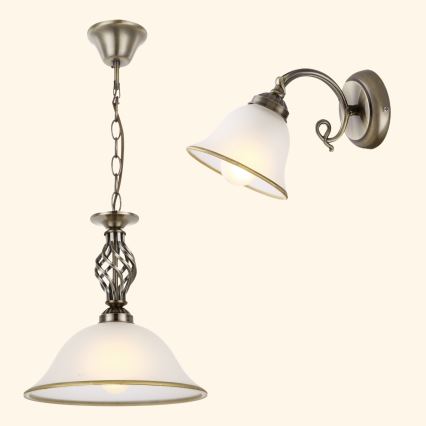 Brilagi - Ketjulla varustettu riippuvalaisin NOSTALGIA 1xE27/60W/230V