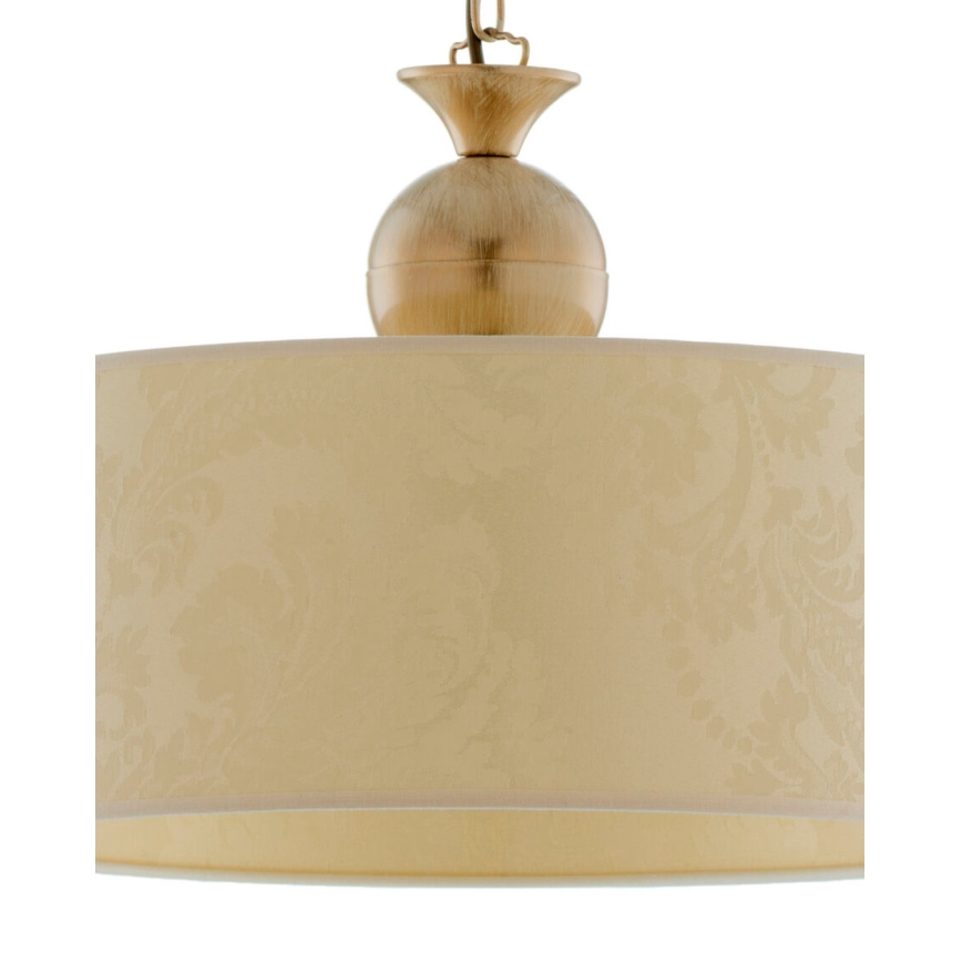 BRILAGI - Ketjullinen kattokruunu SAPHIRE 1xE27/15W/230V kermanvärinen/kultainen/patina