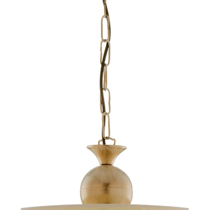 BRILAGI - Ketjullinen kattokruunu SAPHIRE 1xE27/15W/230V kermanvärinen/kultainen/patina