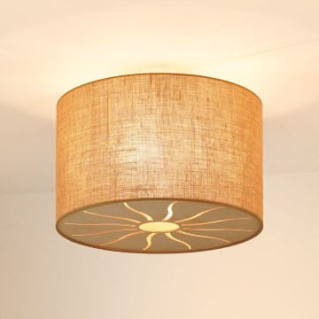 Brilagi - Kiinnitettävä kattovalaisin COUNTRY ROLLER 1xE27/15W/230V halkaisija 50 cm beige