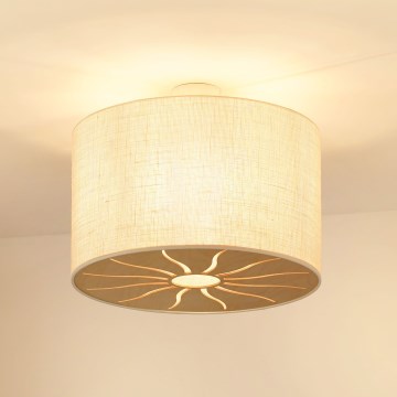 Brilagi - Kiinnitettävä kattovalaisin COUNTRY ROLLER 1xE27/15W/230V halkaisija 50 cm kerma