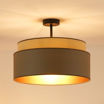 Brilagi - Kiinnitettävä kattovalaisin OREGON VEGE 1xE27/15W/230V Ø 45 cm harmaa