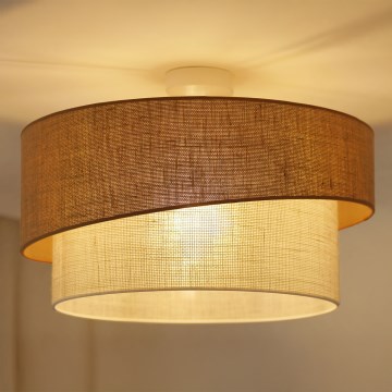 Brilagi - Kiinnitettävä kattovalaisin SHINE 1xE27/15W/230V halkaisija 50 cm beige/kerma