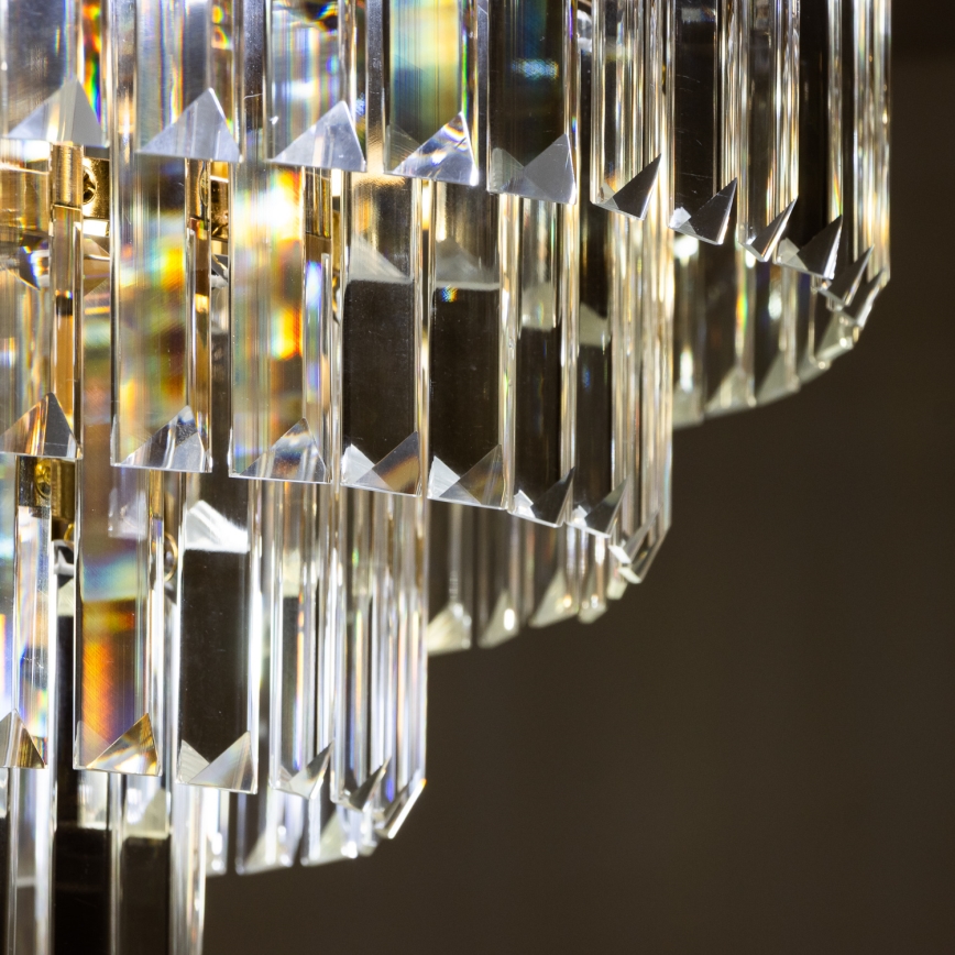 Brilagi - Kiinteä kattokruunu CRYSTAL 5xE14/40W/230V kulta