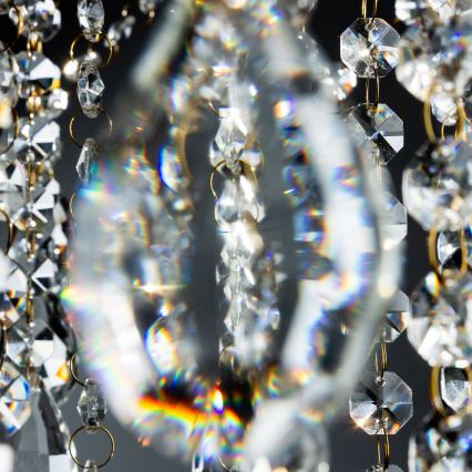 Brilagi - Kiinteä kattokruunu CRYSTAL 6xE14/60W/230V kulta