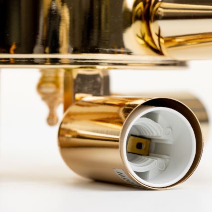 Brilagi - Kiinteä kattokruunu CRYSTAL 6xE14/60W/230V kulta