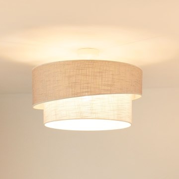 Brilagi - Kiinteä kattokruunu DOVER SHINE 1xE27/15W/230V halkaisija 50 cm harmaa/kerma