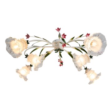 Brilagi - Kiinteä kattokruunu FLORA 6xE14/60W/230V