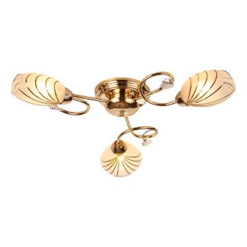 Brilagi - Kiinteä kattokruunu MEGAPOLIS 3xE14/60W/230V kulta