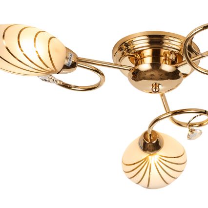 Brilagi - Kiinteä kattokruunu MEGAPOLIS 3xE14/60W/230V kulta