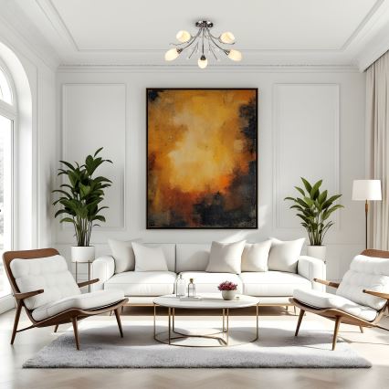 Brilagi - Kiinteä kattokruunu MEGAPOLIS 5xE14/60W/230V kiiltävä kromi