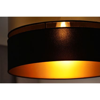 Brilagi - Kiinteä kattokruunu ROYAL 1xE27/15W/230V halkaisija 40 cm musta/kulta