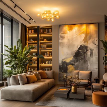 Brilagi - Kiinteä LED-kattokruunu MILLA 10xG9/3W/230V kulta