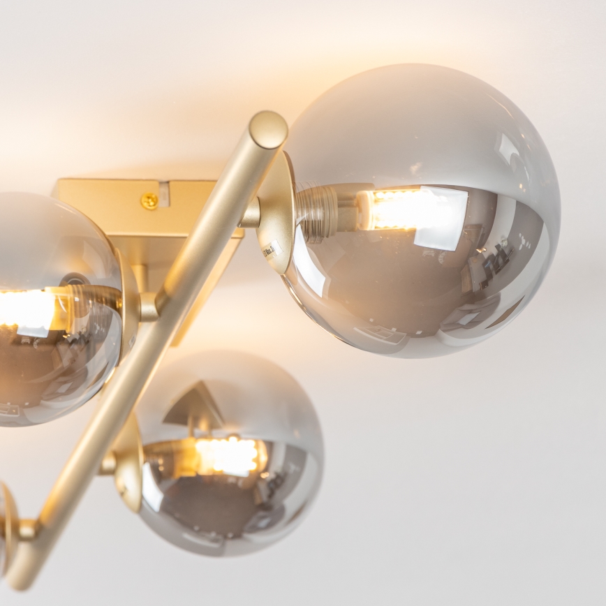 Brilagi - Kiinteä LED-kattokruunu MILLA 4xG9/3W/230V kulta/savuinen