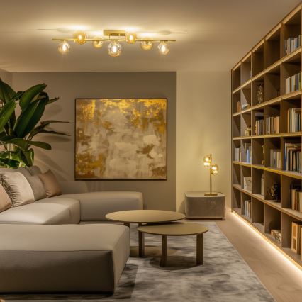 Brilagi - Kiinteä LED-kattokruunu MILLA 7xG9/3W/230V kulta