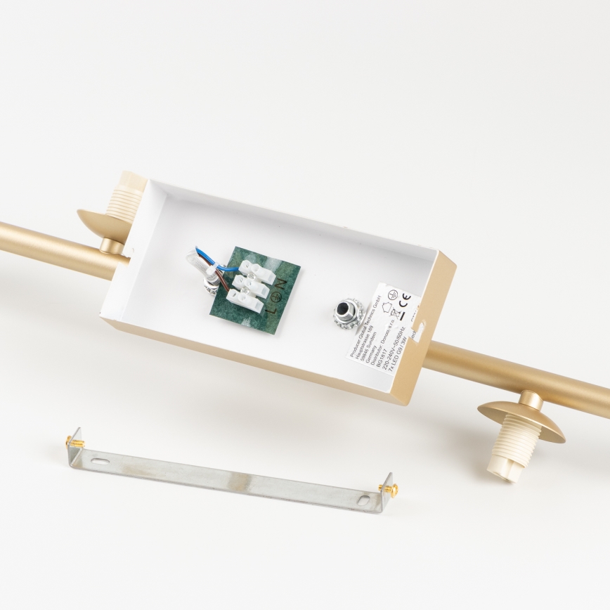 Brilagi - Kiinteä LED-kattokruunu MILLA 7xG9/3W/230V kulta/savuinen